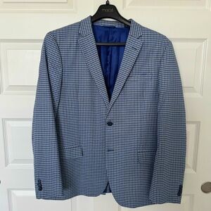 Blue/Black Plaid (Shepherd Check) Ben Sherman Sport Coat 44R